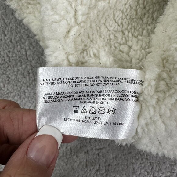 Orvis Mens Gorpcore Pullover Long Sleeve Sherpa Lined Pocket 1/4 Zip Size M Gray - Picture 12 of 12